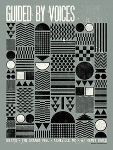Image of Guided By Voices Concert Poster, Asheville, NC