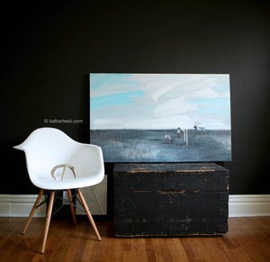 Image of ROAMING ELK painting