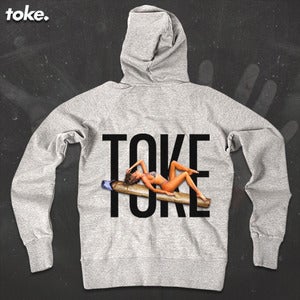 Image of Toke - Blunt Chick - Zipper Hoody