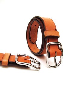 Image of Tan Leather Belt Handmade in USA