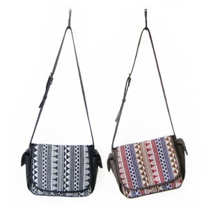 Image of ESTA Satchel in Jacquard/Leather