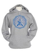 Image of Grey/Royal Emblem Hoodie