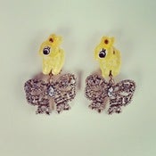 Image of *SALE* FAWN AND BOW EARRINGS