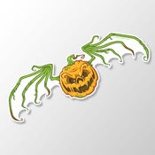 Image of Age of the Zombie Pumpkins! 8" Vinyl Sticker