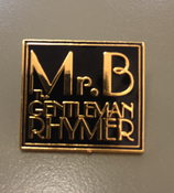Image of Mr.B The Gentleman Rhymer Square Logo Badge
