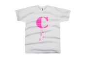Image of Caspa Splat - Neon Pink (White Tee)