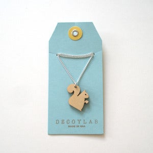 Image of Wood Squirrel Pendant