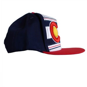 Image of Coloradical Colorado Flag Flat Bill Snapback Hat