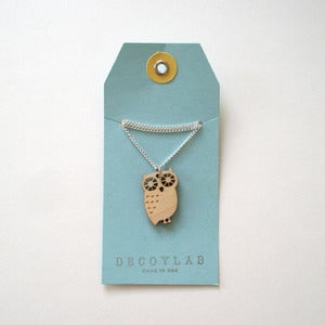 Image of Wood Owl Pendant