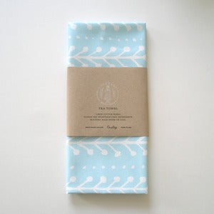 Image of Berry Tea Towel - Blue