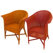 Image of Lloyd Loom Arm Chairs