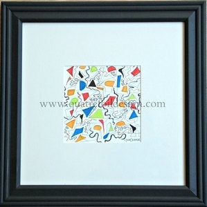 Image of Original art - abstract watercolor and pencil I