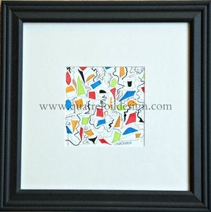Image of Original art - abstract watercolor and pencil II