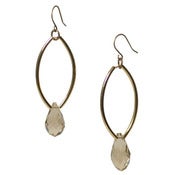 Image of marquise drop earring: champagne