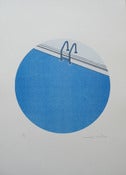 Image of 'Steps' Lido Risograph print unframed  SOLD OUT