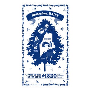 Image of Maine State Towel