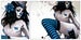 Image of Clown Girl & Cat (Cyan)