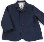 Image of clerks coat-indigo