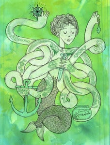 Image of Lady Luck Print by Jolby