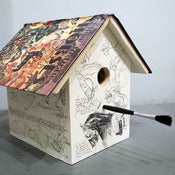 Image of How to Draw Horses Birdhouse by Wild Wings Literary Lodgings