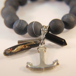 Image of Dark Peacock - Matte Zebra Jasper