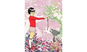 Image of Little Red and the Wolf-Greeting Card
