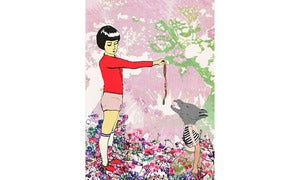 Image of Little Red and the Wolf-Greeting Card