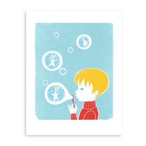 Image of Snow Bubble Print