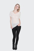 Image of Salome Vneck - White