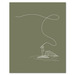 Image of Fly Fishing Print on Olive | Screen Printed