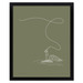 Image of Fly Fishing Print on Olive | Screen Printed