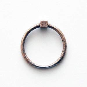 Image of Silver Minimalist Cube Stacking Ring