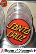Image of Santa Cruz Grinder Magnetic Clear with classic red dot logo