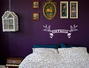 Image of CUSTOMIZABLE SPARROWS AND BANNER WALL ART PROJECT