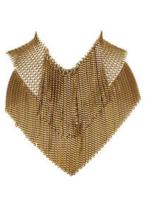 Image of Shaker brass chainmaille and chain convertible choker + colors