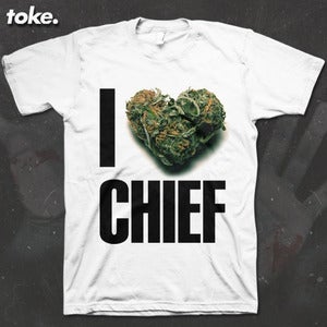 Image of Toke - I HEART CHIEF - Tee