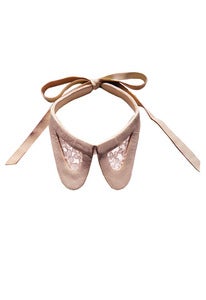 Image of Masquerade cut-out ivory leather and French lace collar + colors