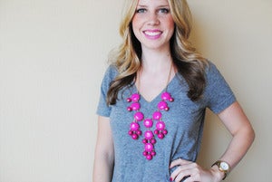 Image of Bubble Necklace: Hot Pink