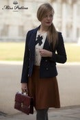 Image of Miss Patina British Dandy Girl Blazer (Navy)