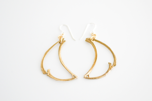 Image of Bone Crescent Earrings