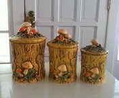 Image of Vintage Mushroom Canisters
