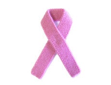 Image of Pink woven cashmere ribbon / Ruban rose tissé en cachemire