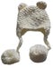 Image of "Sam" Brown Bear hat with earflaps and pompoms