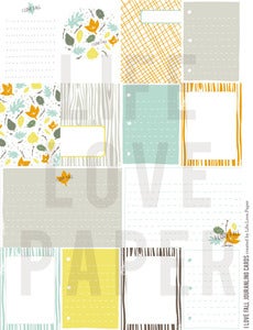 Image of I LOVE FALL Printable PDF Journal Cards