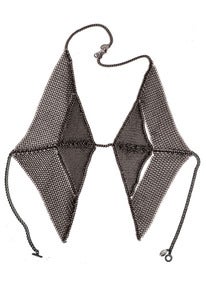 Image of Diamond chainmaille vest-front harness