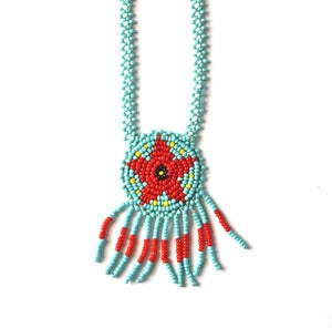 Image of Vintage Navajo Beaded Necklace (v5)