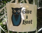 Image of GIVE A HOOT SHOPPING TOTE