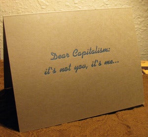 Image of 'Dear Capitalism..' Card