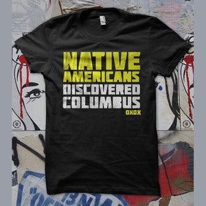Image of Native Americans Discovered Columbus