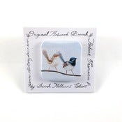 Image of Superb Fairy Wren Brooch